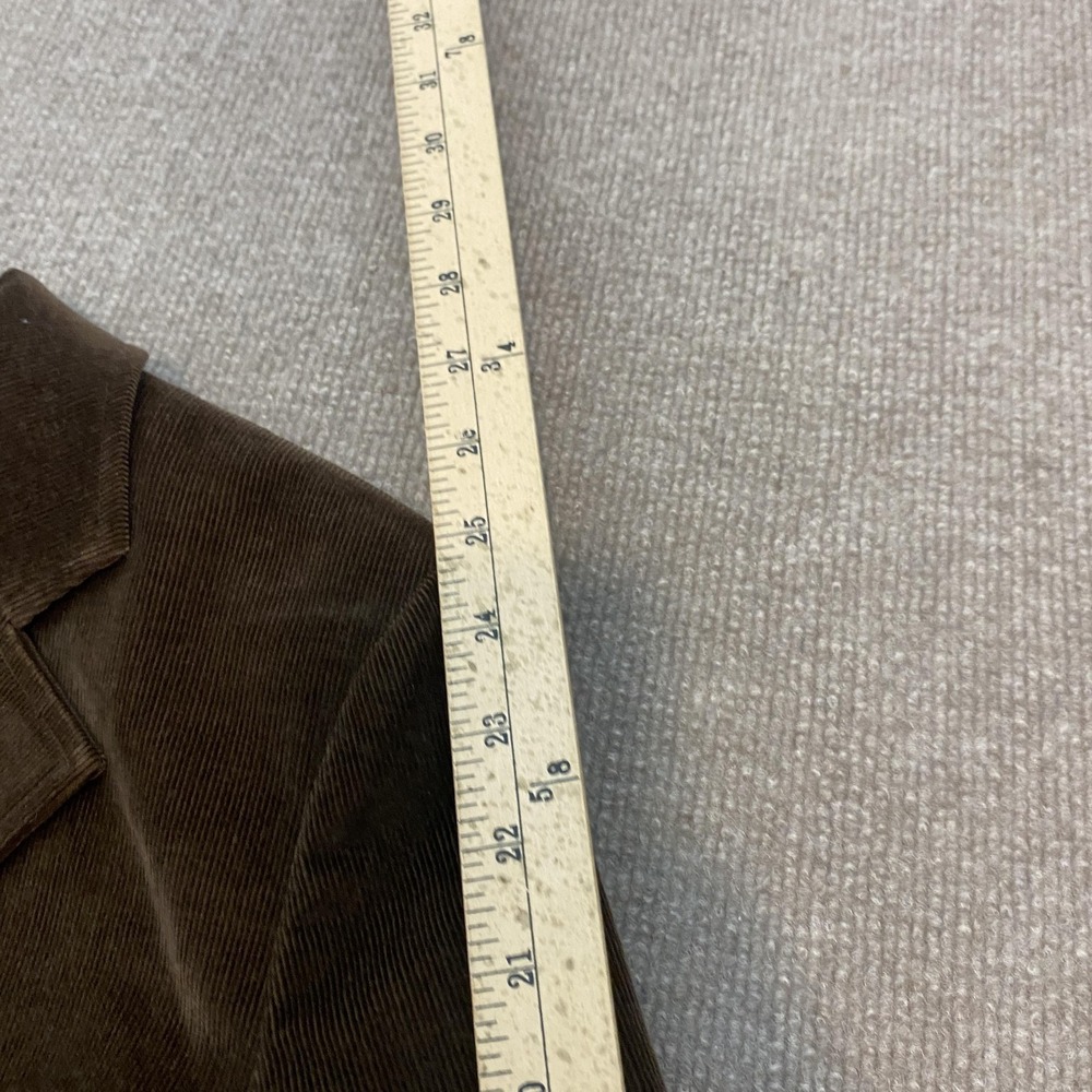 Brooks Brothers 346 Blazer Womens 10 Brown Corduroy Stretch 3 Button Lined - Picture 7 of 11